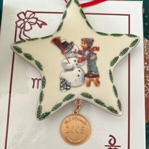 M. J. Hummel Christmas ornament 2005.